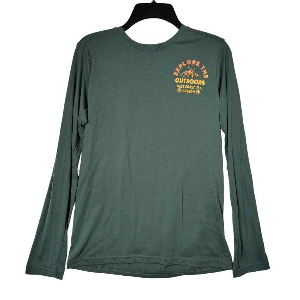 Cheetah Boys Size XXL 18 Graphic T-Shirt Long Sleeve Explore Outdoors Oregon